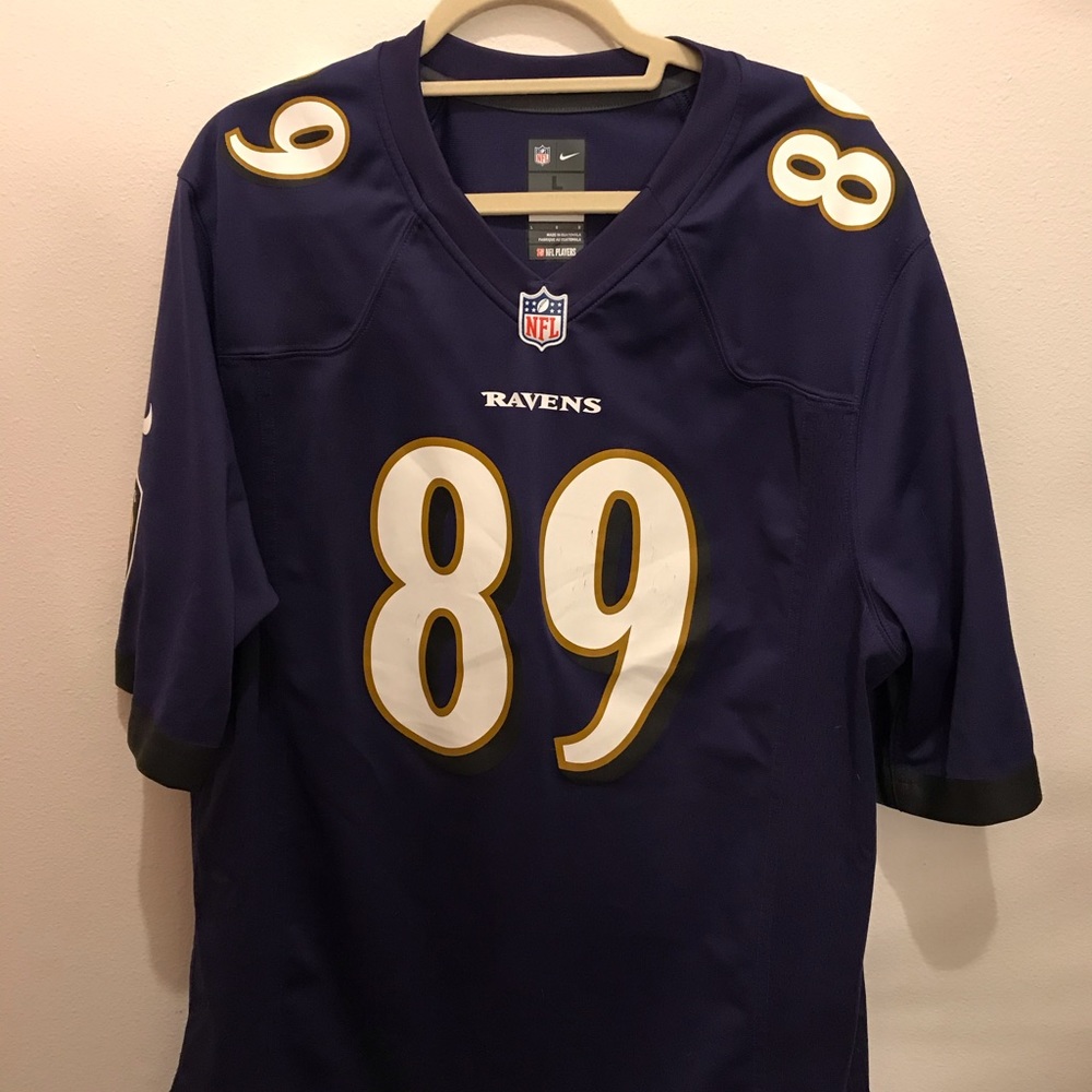 Nike On Field Authentic Steve Smith, Sr. Ravens Jersey (#89)